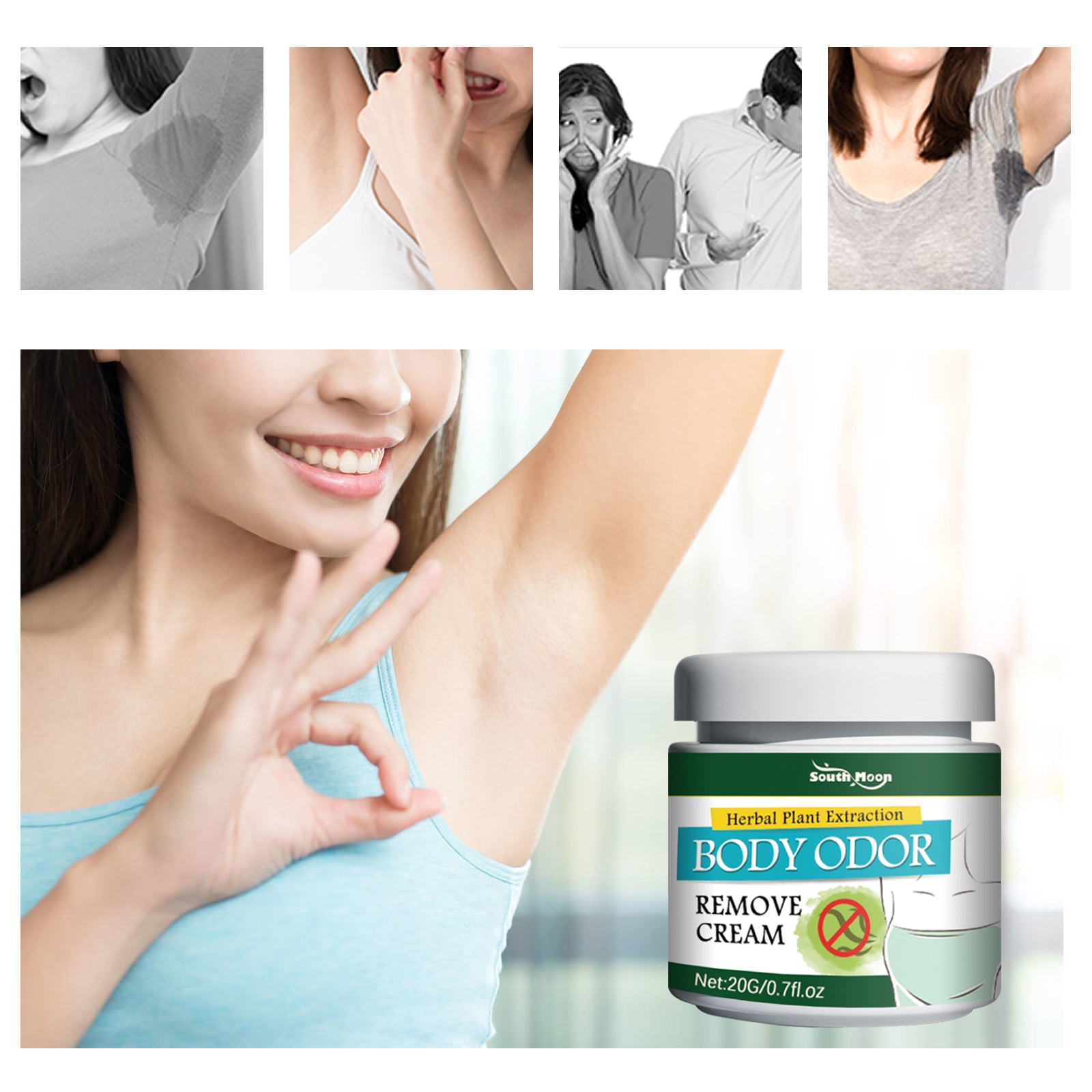 South Moon Armpit Deodorant Cream, Clean And Refreshing Deodorant Deodorant Care Cream For Deodorant Deodorant